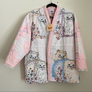 PSYCHIC OUTLAW Embroidered Robe Quilt Coat